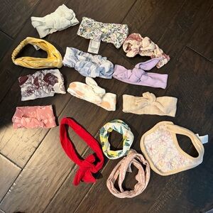 Baby headband and bib bundle